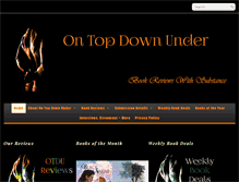 Tablet Screenshot of ontopdownunderbookreviews.com